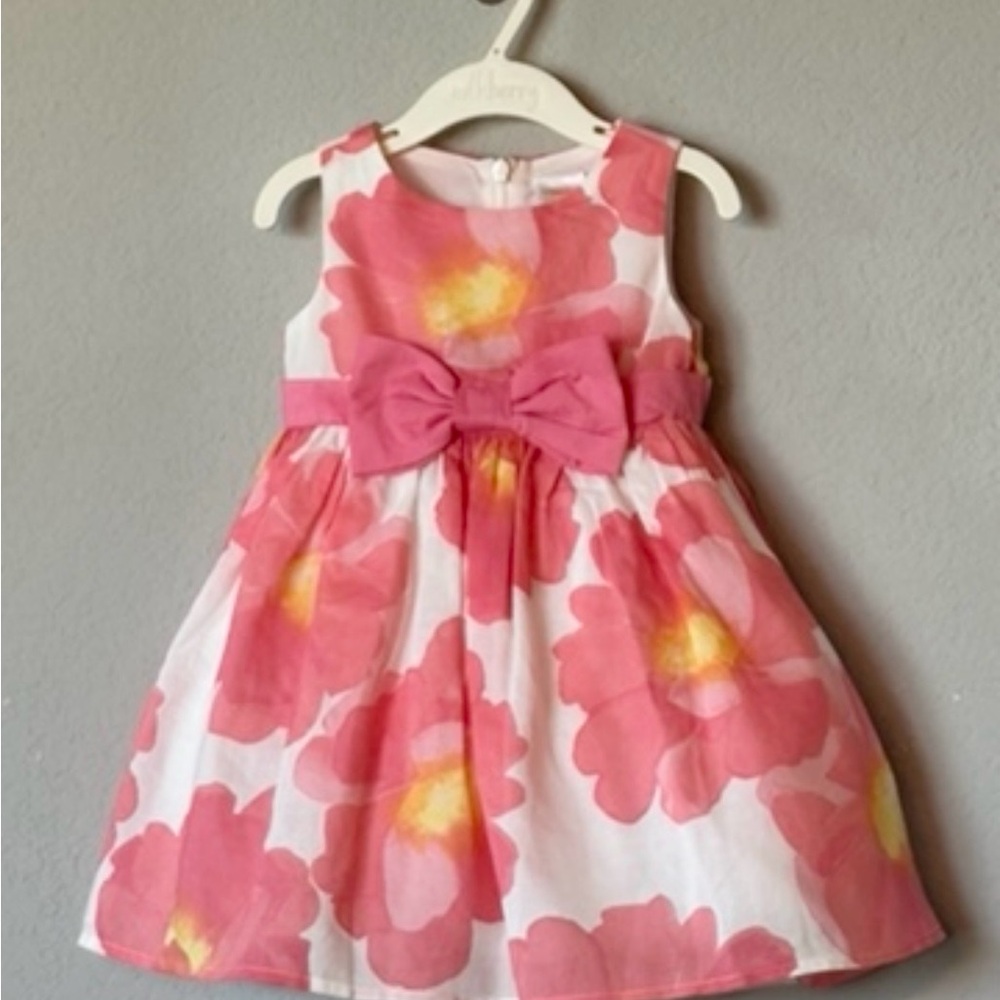 Gymboree NWT Pink Floral Dress & Bloomers 6-12M Easter Wedding Party